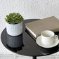 アルフレックス arflex リッツ LITS サイドテーブル コーヒーテーブル Φ45cm グロッシービターブラック 廃番 参考定価￥108,900- ◇