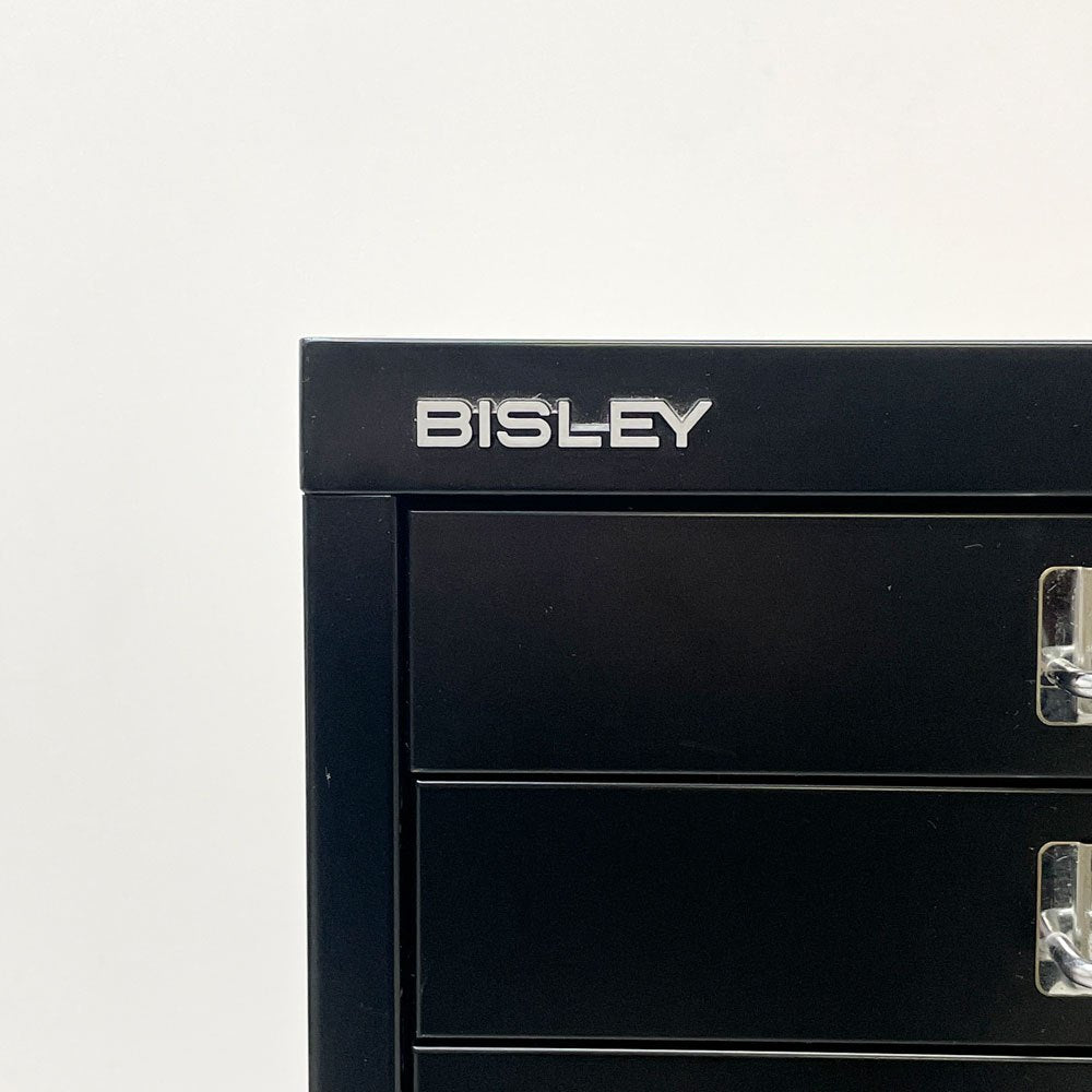 ビスレー BISLEY ベーシック BASICシリーズ BA3/10 A3 キャビネット デスクワゴン 抽斗10杯 ブラック オフィス家具 英国 ●