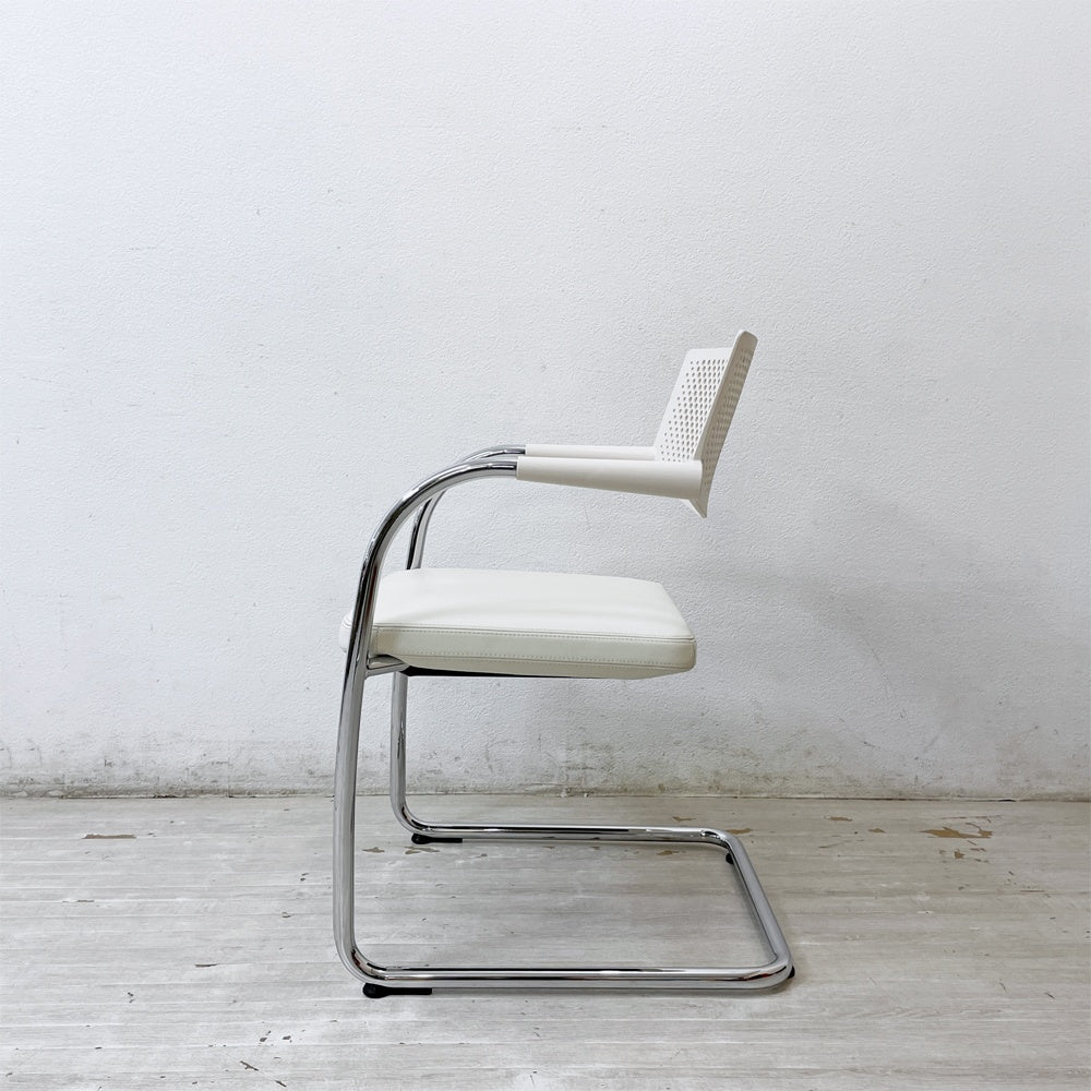 ヴィトラ vitra ビザビ2 Visavis2 アームチェア デスクチェア カンティレバー スタッキング不可仕様 アントニオ・チッテリオ C ●
