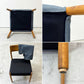 朝日木材加工 エッダ EDDA Dining Chair101 Fabric ダイニングチェア ブルー 北欧 定価￥33,000- A ●