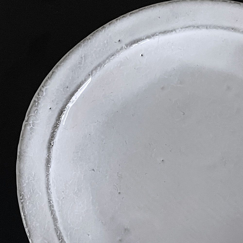 アスティエ・ド・ヴィラット Astier de Villatte シンプル Simple スモールプレート フランス Φ14cm A ■