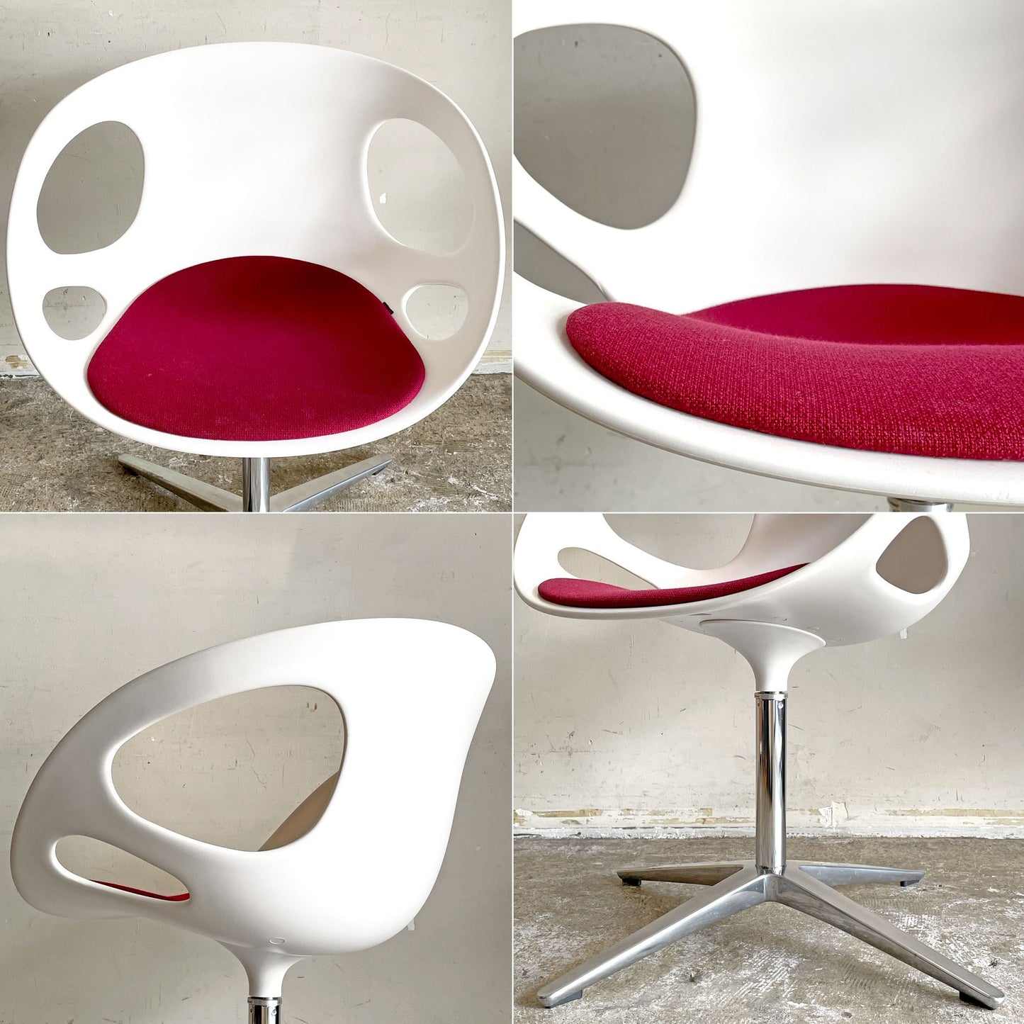 フリッツハンセン Fritz Hansen リンチェア RIN デスクチェア シートパッド付き 4スターペデスタルベース 回転ベース 紺野弘通 ■