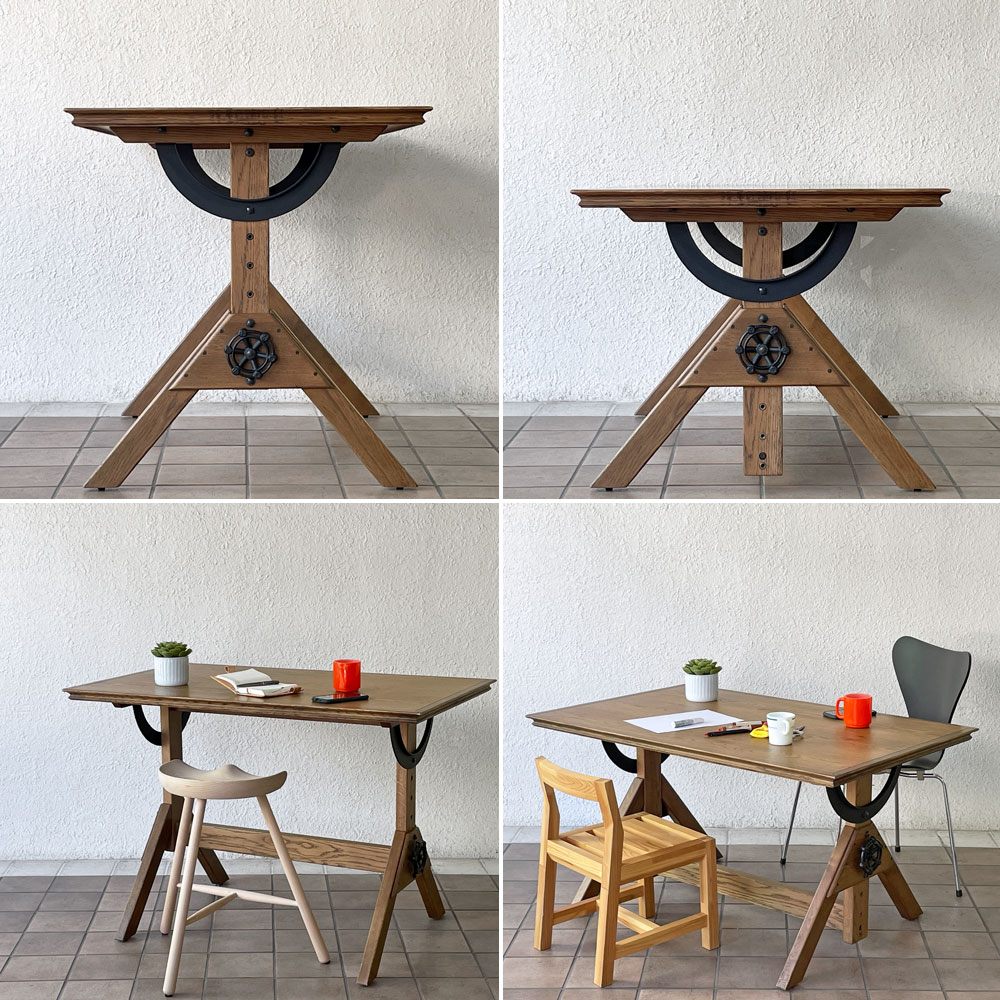 アクメファニチャー ACME Furniture フィルモアテーブル FILLMORE TABLE Sサイズ W115cm オーク材 アイアン インダストリアル ◇