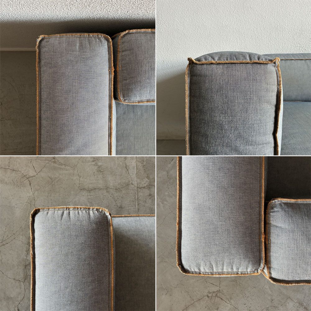 コンプレックスユニバーサルファニチャーサプライ COMPLEX UNIVERSAL FURNITURE SUPPLY ヒース トゥー シート Heath Two Seat 3p ソファ 参考価格 約101万円の品 〓