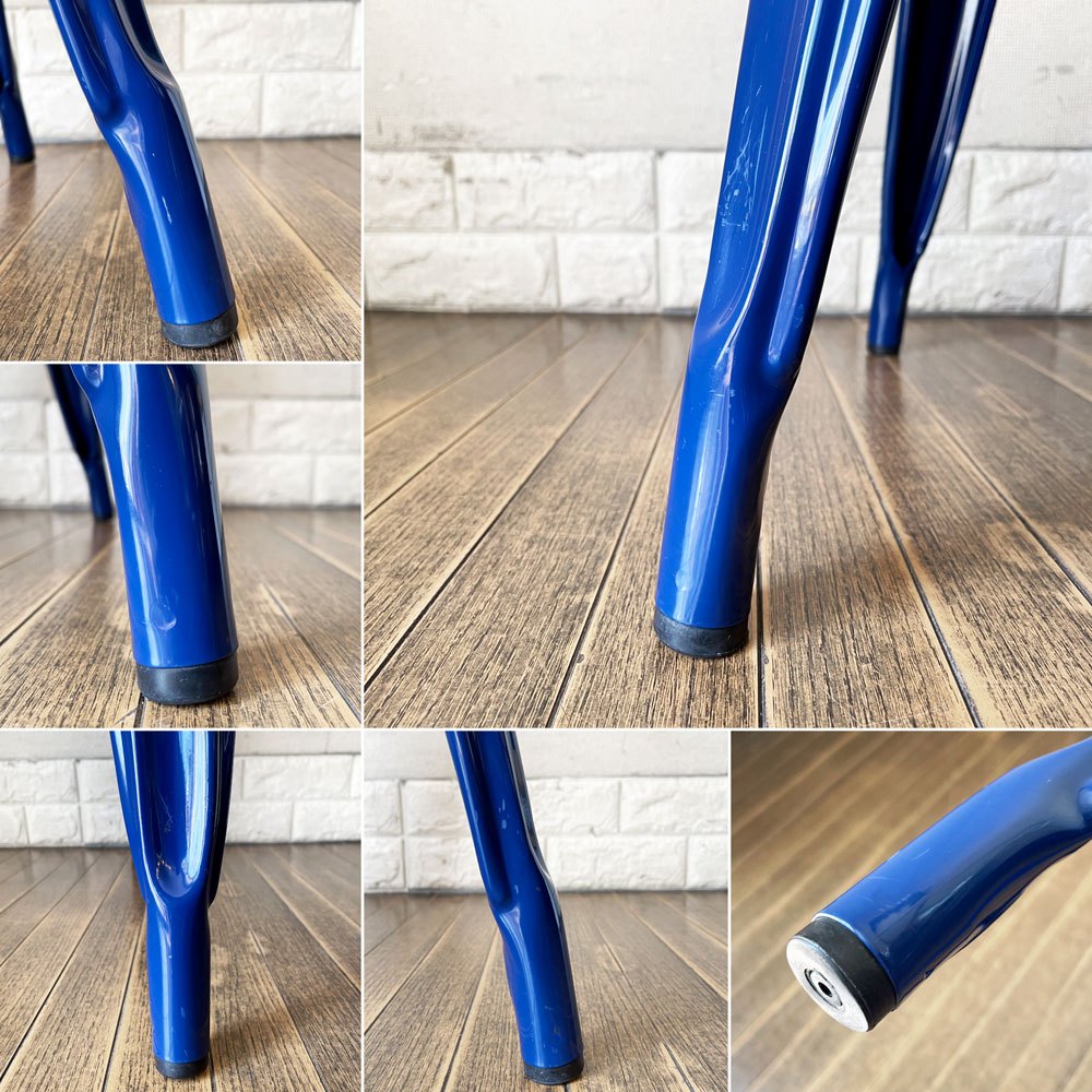 トリックス TOLIX エーチェア A-chair ダイニングチェア スタッキングチェア スチール製 ネイビー グザビエ・ポシャール フランス 定価￥99,000- 廃番カラー ◎