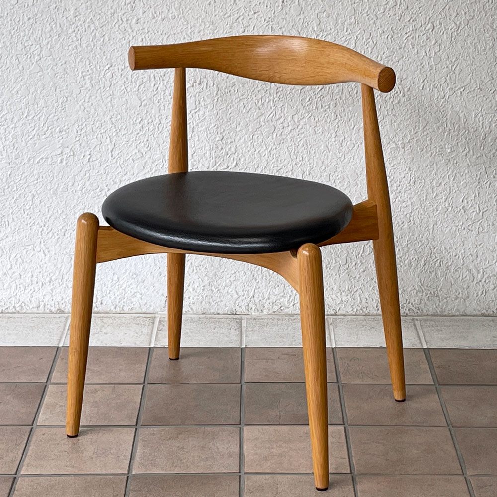 カールハンセン＆サン Carl Hansen & Son CH20 エルボーチェア ダイニングチェア オーク材 レザー 本革 ハンス・J・ウェグナー ◇