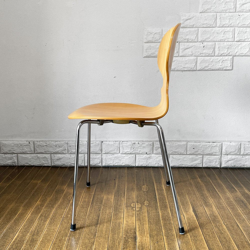 フリッツハンセン Fritz Hansen 3101 アリンコチェア アントチェア 4本脚 ナチュラルビーチ ラッカー仕上げ フェルトグライズ アルネ・ヤコブセン F ◎