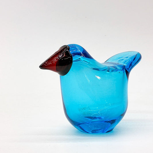 ヌータヤルヴィ Nuutajarvi バーズバイトイッカ Birds by Toikka シエッポ Sieppo ブルー オイバ トイッカ Oiva Toikka イッタラバード 北欧雑貨 ビンテージ 希少  ★