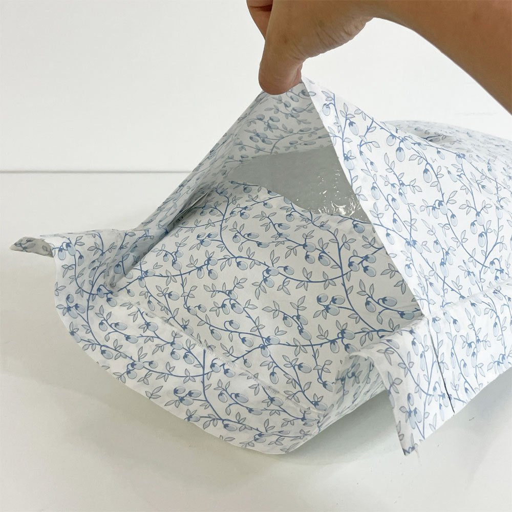 イヴドローム Yves Delorme クッションカバー  ピローケース ブルーフラワー フランス ●