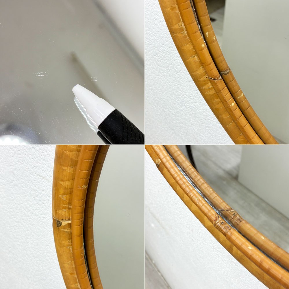 シカ デザイン Sika Design エラ ミラー Ella Mirror デンマーク ラタン材 引っ掛けラウンドミラー アクタス ACTUS取り扱い ●