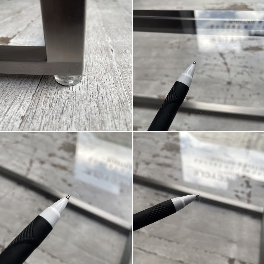 トランスペアレンシー  TRANSPARENCY リーフ LEAF ローテーブル センターテーブル スクエア アクリル天板 クリア ステンレススチール 幅90 屋内外対応 定価￥326,700- ♪