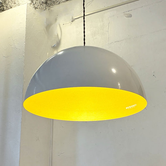 ハモサ HERMOSA KAMAKURA コペン COPEN ホーロー ペンダントライト Lサイズ ホワイト×ゴールド ドーム型 シンプルモダン カフェ 店舗什器 C ★