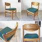 モモナチュラル MOMO Natural READY-MADE アントバックチェア ANT BACK CHAIR OAW MEDIUM teal green オーク材 ダイニングチェア 定価￥25,000- B ★