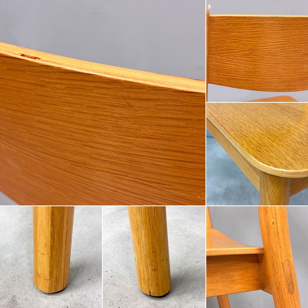 無印良品 MUJI リアルファニチャー REAL FURNITURE オーク材 ダイニングチェア ナチュラルテイスト 定価：￥25,000- B ◎