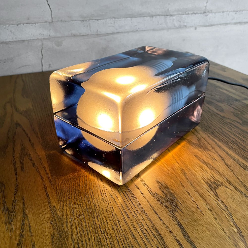 デザインハウスストックホルム DESIGN HOUSE Stockholm ブロックランプ BLOCK LAMP Lサイズ SMOKE W16cm カラーガラス ハッリ・コスキネン 参考定価￥49,500- ♪