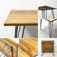 ガルト GART 1290 TABLE ダイニングテーブル カフェテーブル エルム古材×アイアン 幅80cm インダストリアルデザイン 工業系 ●