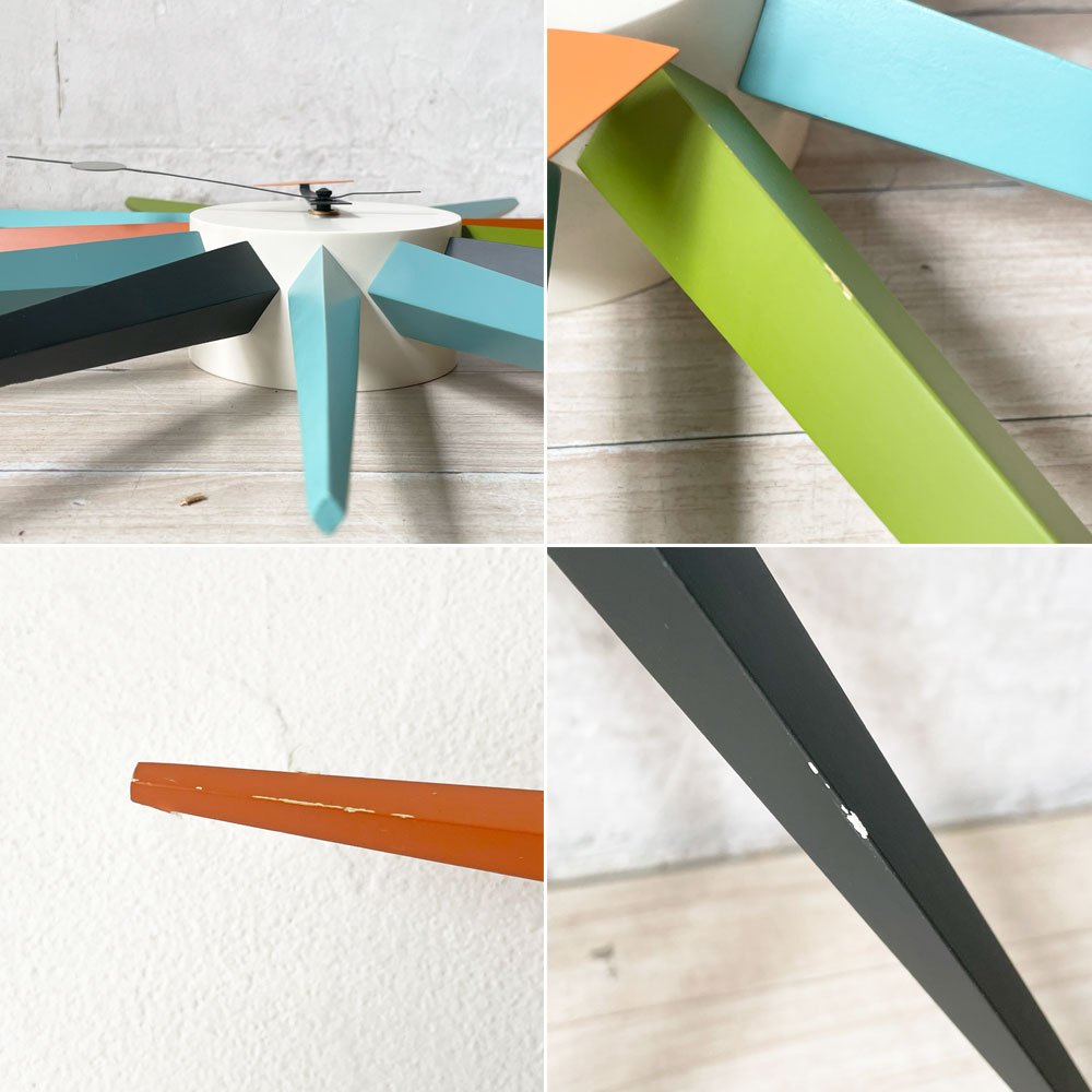 ヴィトラ Vitra ジョージネルソン George Nelson サンバースト Sunburst Clock 壁掛け時計 ウォールクロック マルチカラー ミッドセンチュリー ★