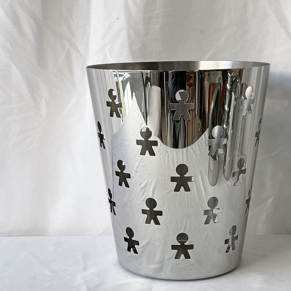 アレッシィ ALESSI ジロトンド GIROTONDO ペーパーバスケット 小物入れ トラッシュ ステンレス ◇