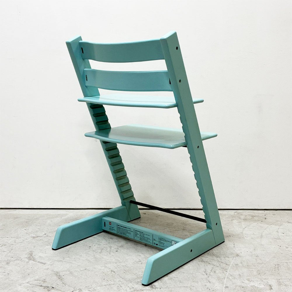 ストッケ STOKKE トリップトラップ TRIPP TRAPP ベビーチェア キッズチェア S/N6～ ノルウェー 北欧家具 アクアブルー ●