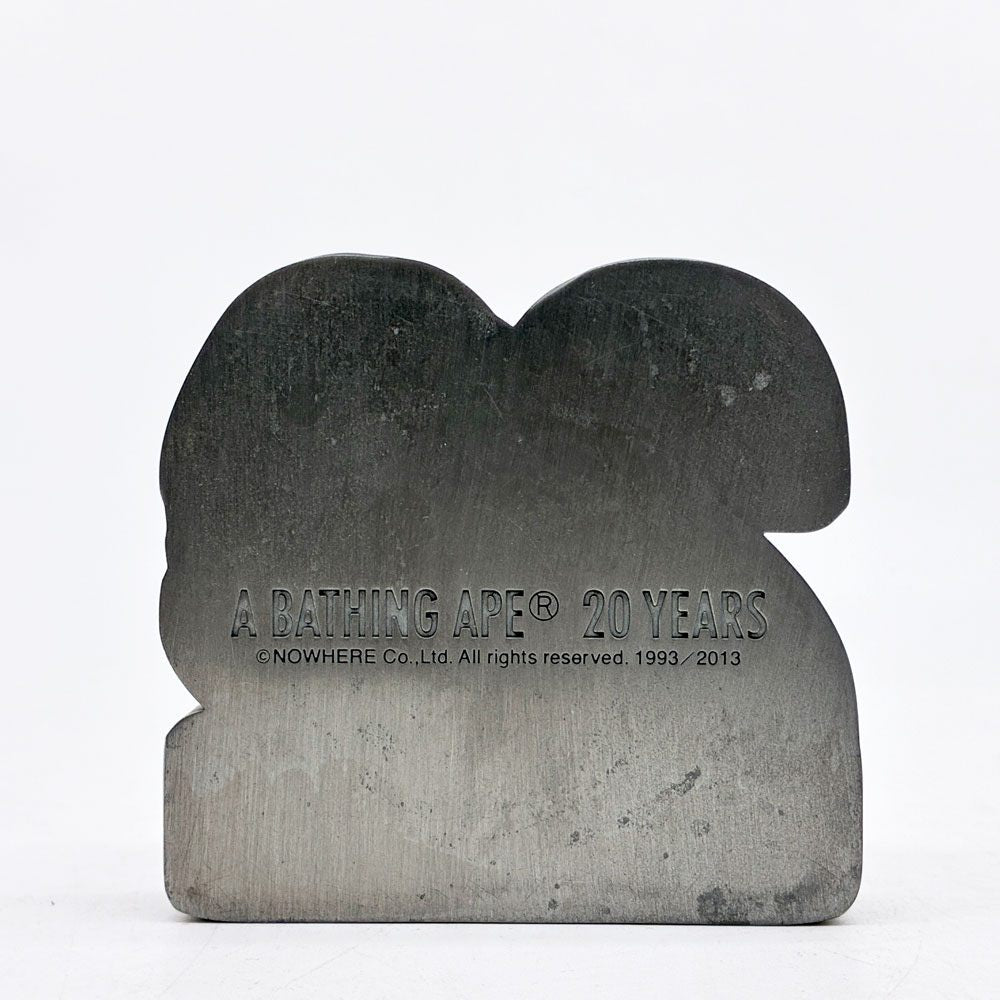 アベイシングエイプ A BATHING APE BAPE ペーパーウエイト 文鎮 APE 20th Anniversary ノベルティ 非売品 希少 ●