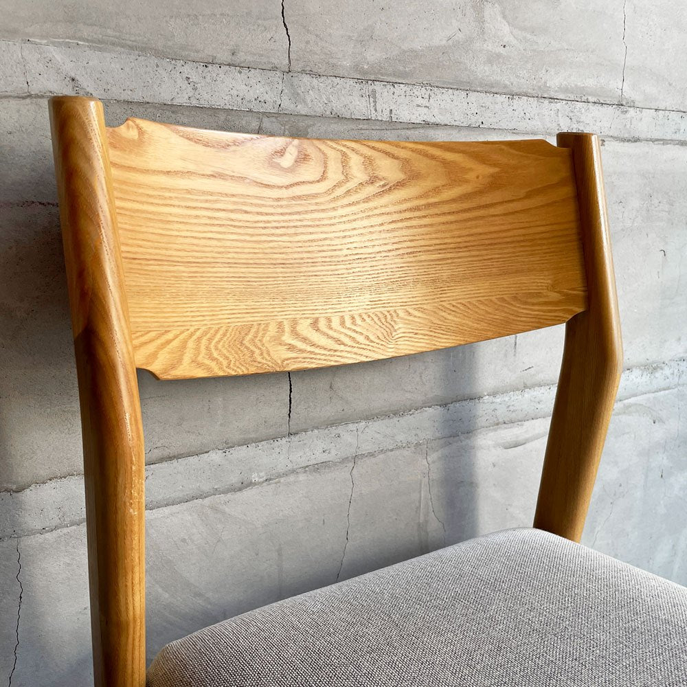 ウニコ unico シグネ SIGNE ダイニングチェア アッシュ材 グレーファブリック ナチュラル 北欧スタイル ♪