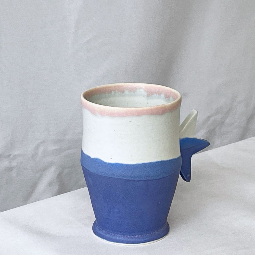 竹村良訓 マグカップ 星 ブルー系 現代作家 ◇