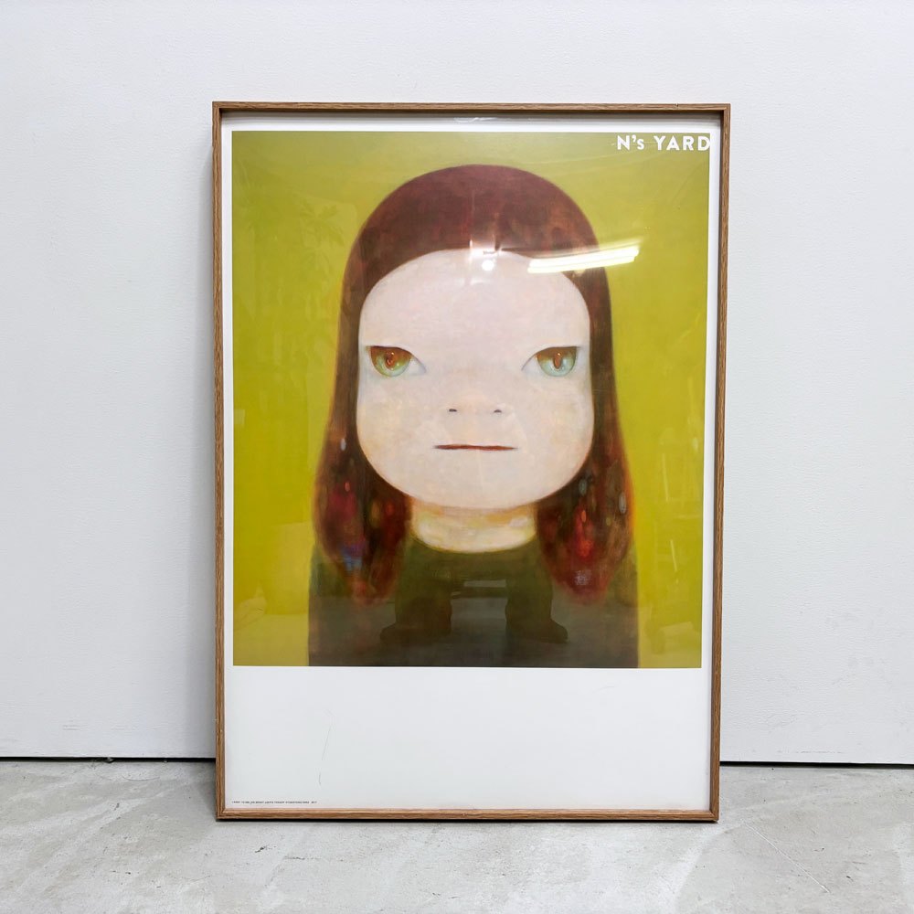 奈良美智 I want to see the Bright ポスター 額装品 N's YARD 現代美術 ●