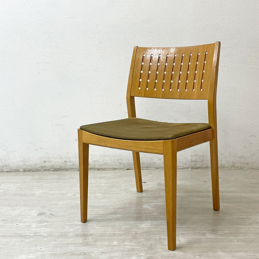 カンディハウス CONDE HOUSE ハナコ HANACO ダイニングチェア 三井緑 シルトーリ WT ブラウン系 ナラ材 定価￥90,200～ B ●