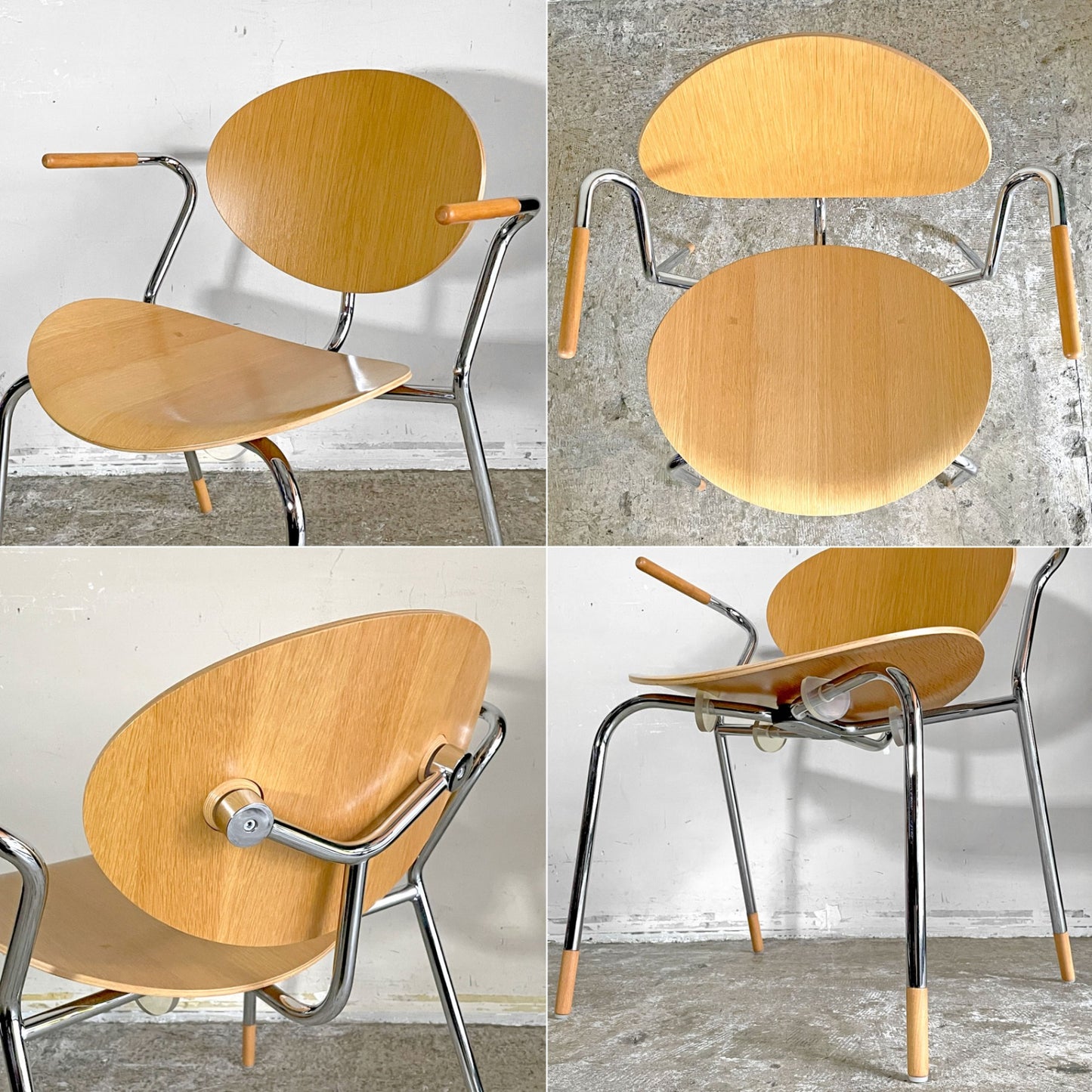 ELMAR FLOTOTTO モスキートチェア mosquito chair アームチェア ナチュラル ドイツ ■