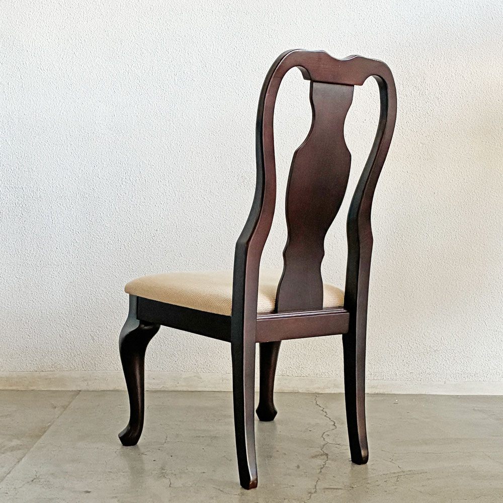 イーセンアーレン ETHAN ALLEN クイーンアンスタイル ダイニングチェア 猫脚 クラシカルデザイン B 〓