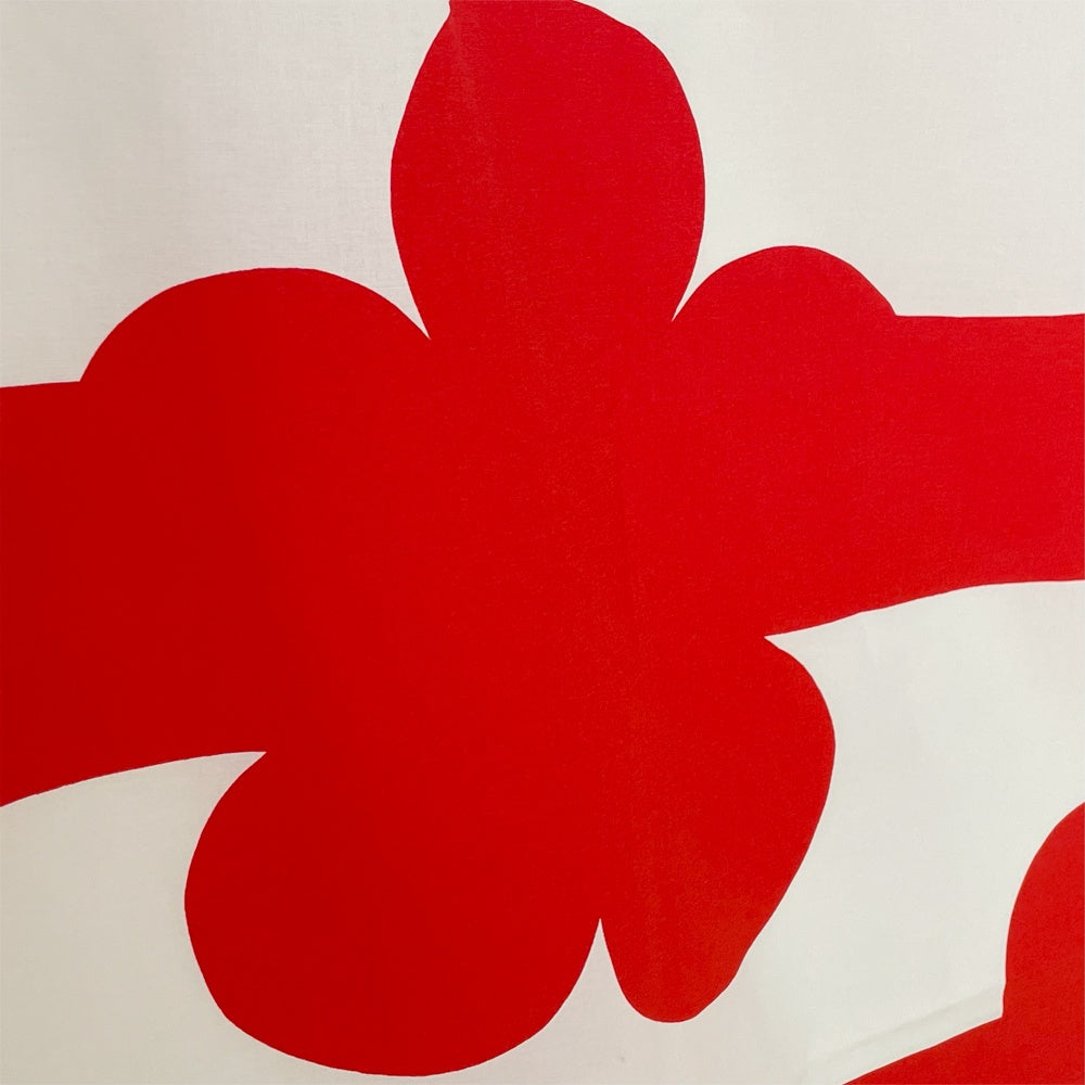 マリメッコ marimekko マンゴリア MANGOLIA 生地 ファブリック 232x142cm レッド アンネリ・クヴェフランデル Annli Qveflander ビンテージファブリック ★