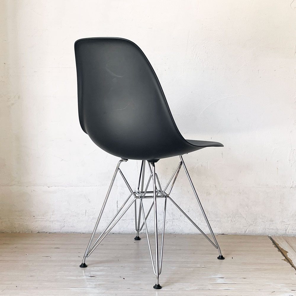 ハーマンミラー Herman Miller サイドシェルチェア ポリプロピレン製 ブラック エッフェルベース C&R イームズ ミッドセンチュリー B ★