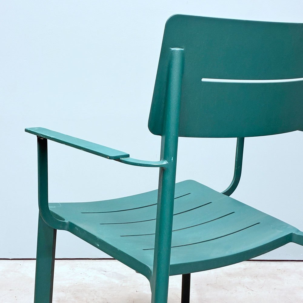 ザ・コンランショップ THE CONRAN SHOP ハイライン アウトドア アームチェア HIGHLINE OUTDOOR ARM CHAIR グリーン A ◎