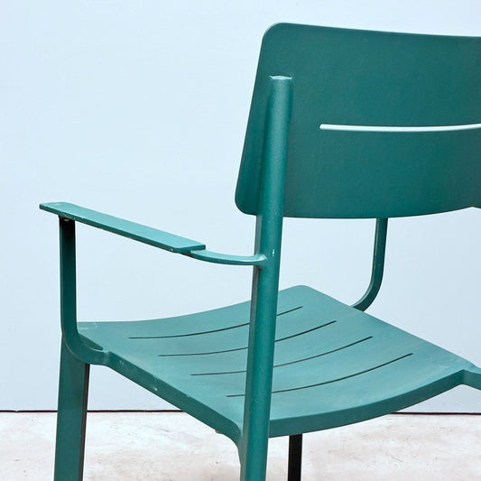 ザ・コンランショップ THE CONRAN SHOP ハイライン アウトドア アームチェア HIGHLINE OUTDOOR ARM CHAIR グリーン A ◎