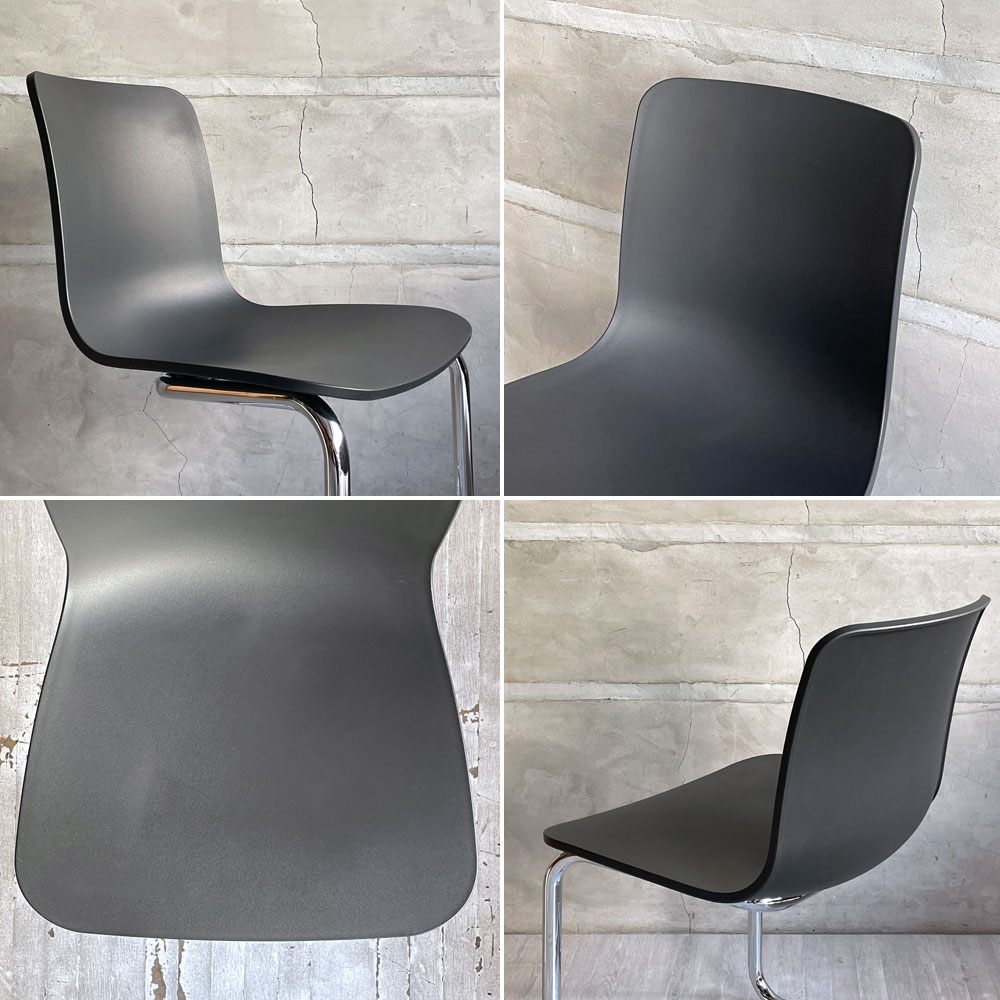 ヴィトラ Vitra ハル RE キャンチレバー HAL RE CANTILEVER ダイニングチェア ブラック ジャスパー モリソン カンチレバー モダン A ♪