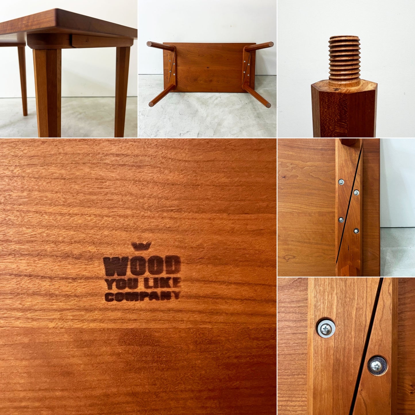 ウッドユウライクカンパニー WOOD YOU LIKE COMPANY 八角テーパーテーブル ダイニングテーブル チェリー材 W110cm 神山公一 ●