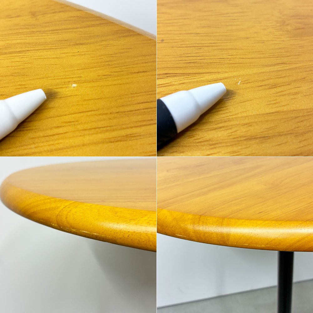 弘益 KOEKI カフェテーブル ラウンドテーブル 木製天板 Φ60cm H70cm オフィス家具 店舗什器 ◎