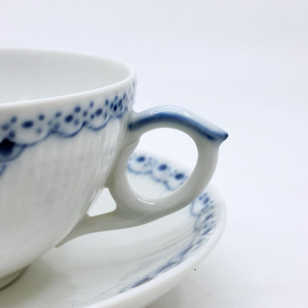 ロイヤルコペンハーゲン ROYAL COPENHAGEN プリンセス ティーカップ&ソーサー 220ml C&S デンマーク 北欧食器 F ●