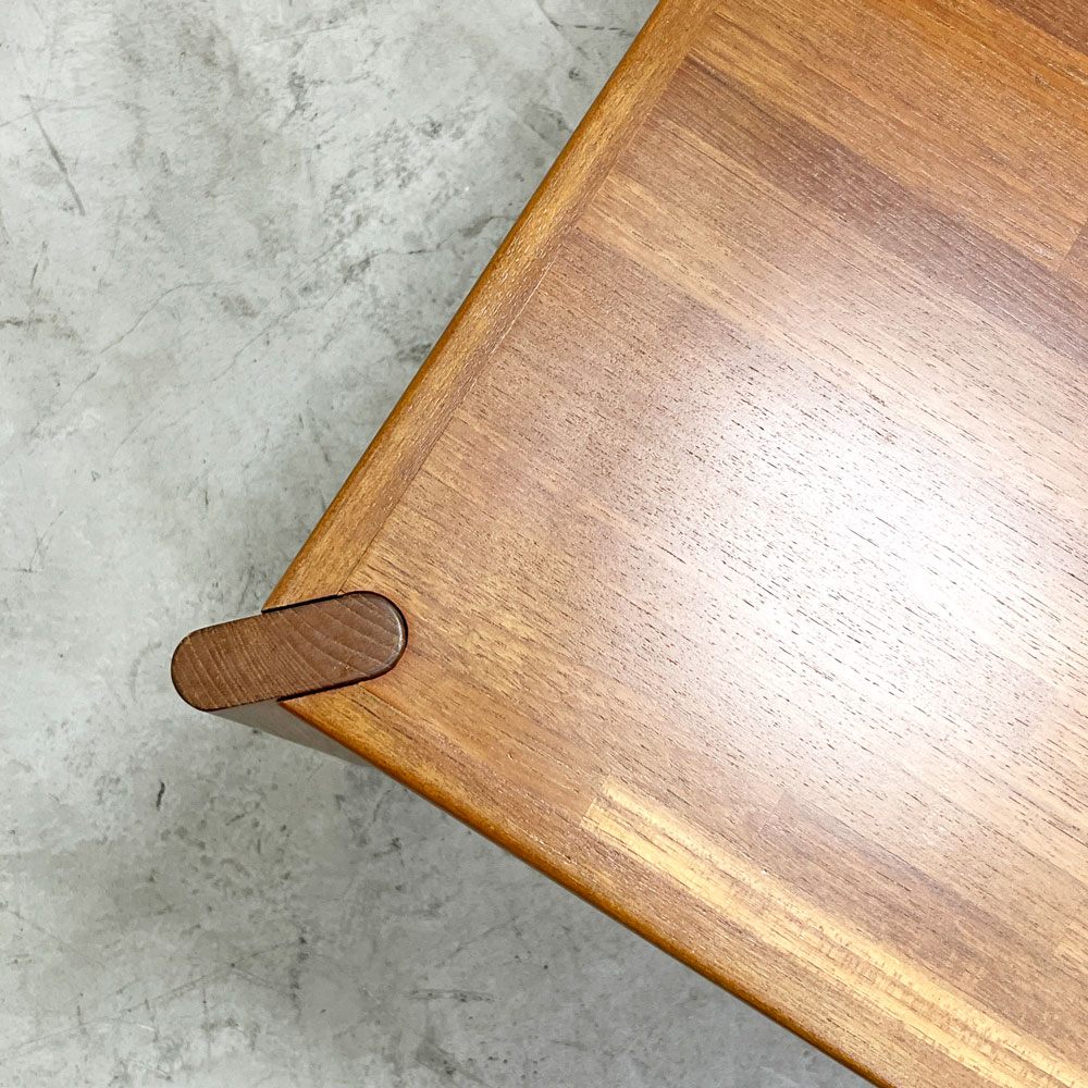 辻木工 チーク材 エクステンションダイニングテーブル EX天板1枚 W138cm ジャパンビンテージ 北欧デザイン ●
