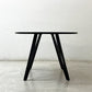 かなでもの KANADEMONO ザ・カフェテーブル THE CAFE TABLE トライアングル 4pin ラウンド Φ100cm ラバーウッド × スチール ブラック ●