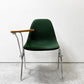 ハーマンミラー Herman Miller サイドシェルチェア セカンド 2nd ビンテージ アプホルスター スクールベース スタッキングベース 肘掛けテーブル付 イームズ ミッドセンチュリー E ●
