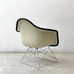 ハーマンミラー Herman Miller アームシェルチェア 2nd ビンテージ アプホルスター キャッツクレイドルベース ボーダー生地 新品張替済 C&R イームズ ミッドセンチュリー ●