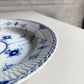 ロイヤルコペンハーゲン ROYAL COPENHAGEN ブルーフルーテッド ハーフレース ディーププレート 25.5cm 深皿 丸皿 陶器 北欧食器 廃番 美品 E ♪