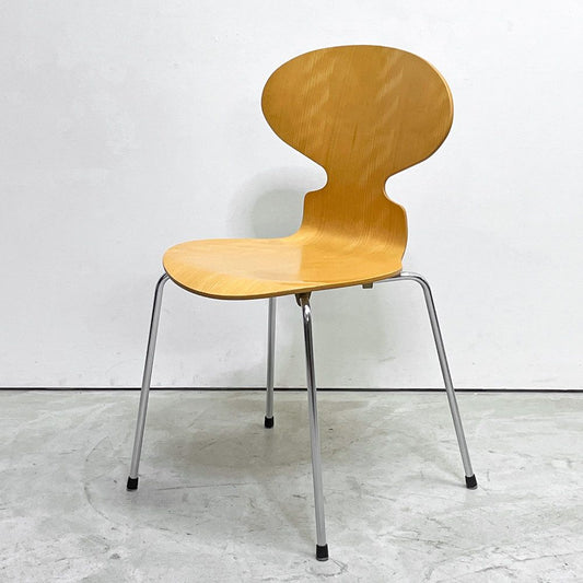 フリッツハンセン Fritz Hansen 3101 アリンコチェア アントチェア 4本脚 ナチュラルビーチ ラッカー仕上げ フェルトグライズ アルネ・ヤコブセン A ●