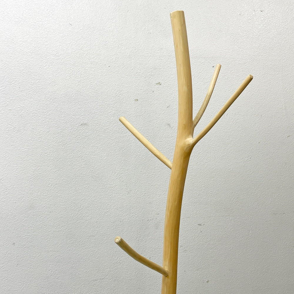 イデー IDEE ウッデンコートツリー Wooden Coat Tree コートスタンド コートハンガー タマリン材×マクタン石 H183cm 定価￥33,000- ●