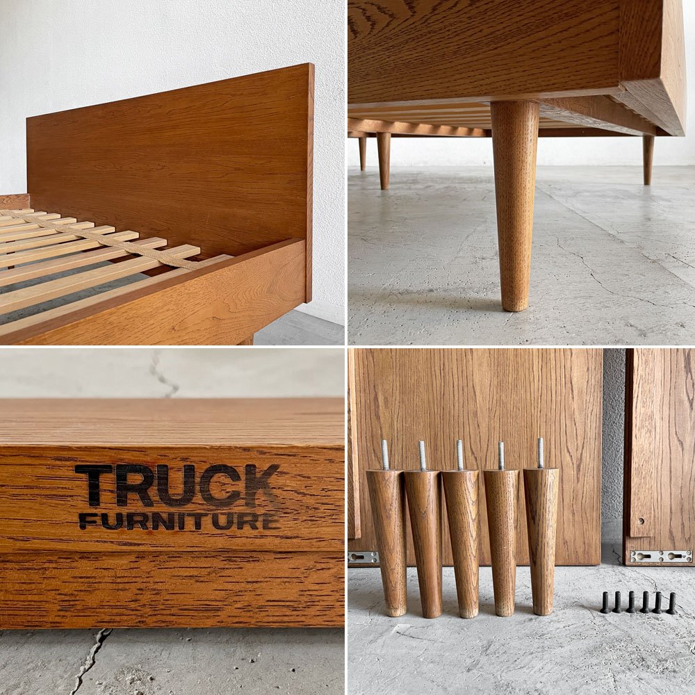 トラックファニチャー TRUCK FURNITURE トーチベッド TORCH BED ベッドフレーム ダブル W148cm ナラ材 定価￥342,100- A 〓