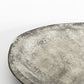 吉田次朗 オーバルプレート 楕円皿 リムプレート ホワイトグレー Mサイズ Φ20cm 陶器 現代作家 A ■