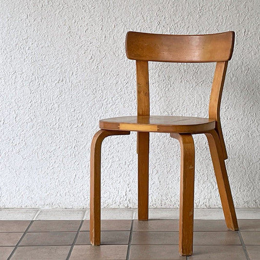 アルテック artek チェア 69 Chair 69 ダイニングチェア ビンテージ 50年代 4枚レイヤー アルヴァ・アアルト フィンランド 北欧家具 ◇