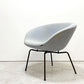 フリッツハンセン Fritz Hansen ポットチェア POT Chair ラウンジチェア ファブリック クリスチャンハウン ライトグレー系 スチールレッグ アルネ・ヤコブセン Arne Jacobsen  ●