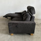 クラッシュゲート CRASH GATE グリード 電動 リクライナー ソファ 2.5人掛け GREED Recliner sofa 2.5P 太畝ブラックコーデュロイ 参考価格24.2万円 関家具 〓